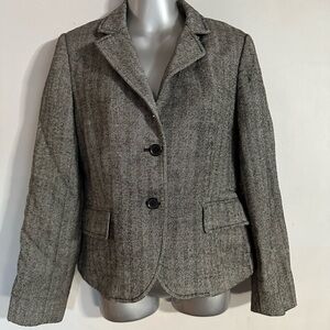 J. Crew Factory Gray Blazer Elegant Suit Jacket